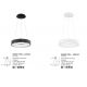 Candelabre, Lustre - Lustra LED design modern circular RANDO THIN negru 3000K