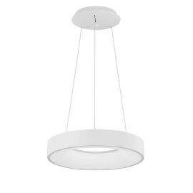 Candelabre, Lustre - Lustra LED design modern circular RANDO THIN alba 3000K