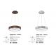 Candelabre, Lustre - Lustra LED design modern circular RANDO THIN argintie 3000K