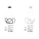 Candelabre, Lustre - Lustra LED suspendata design modern APUS negru