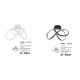Lustre aplicate - Lustra LED aplicata design modern TRUNO negru