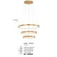 Candelabre, Lustre - Lustra LED design modern circular ajustabil LEON 83W