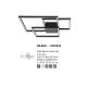 Lustre aplicate - Lustra LED aplicata design modern geometric BILBAO 42W negru