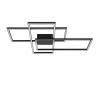 Lustra LED aplicata design modern geometric BILBAO 55W negru