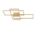 Lustra LED aplicata design modern geometric BILBAO 55W aurie
