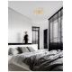 Lustre aplicate - Lustra LED aplicata design modern geometric BILBAO 55W aurie