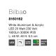 Lustre aplicate - Lustra LED aplicata design modern geometric BILBAO 25W alba