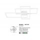 Lustre aplicate - Lustra LED aplicata design modern geometric BILBAO 55W alba
