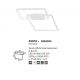 Lustre aplicate - Lustra LED aplicata design modern geometric PORTO 30W