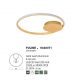 Lustre aplicate - Lustra LED aplicata design modern circular FULINE aurie
