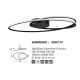 Lustre aplicate - Lustra LED aplicata design modern circular VIARREGIO negru