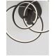 Lustre aplicate - Lustra LED aplicata design modern circular ajustabil EMIL negru