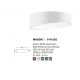 Lustre aplicate - Lustra LED aplicata design modern 40cm MAGGIO alba