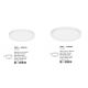 Plafoniere - Plafoniera LED moderna design slim 46cm TROY alba