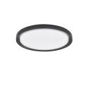 Plafoniera LED moderna design slim 46cm TROY negru