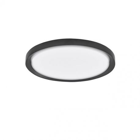 Plafoniere - Plafoniera LED moderna design slim 46cm TROY negru
