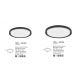 Plafoniere - Plafoniera LED moderna design slim 46cm TROY negru