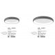Plafoniere - Plafoniera LED moderna design slim 41cm ALBI gri
