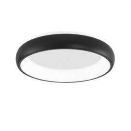 Plafoniere - Plafoniera LED moderna design slim 41cm ALBI negru