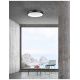 Plafoniere - Plafoniera LED moderna design slim 61cm ALBI negru