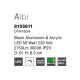 Plafoniere - Plafoniera LED moderna design slim 61cm ALBI negru