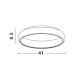 Plafoniere - Plafoniera LED moderna design slim 41cm ALBI alba