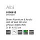 Plafoniere - Plafoniera LED moderna design slim 61cm ALBI maro