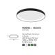 Plafoniere - Plafoniera LED moderna design slim 38cm PERTINO negru