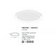 Plafoniere - Plafoniera LED moderna design slim 48cm PERTINO alba