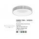 Plafoniere - Plafoniera LED moderna 38cm RANDO THIN argintie