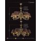 Candelabre, Lustre - Candelabru 10 brate design clasic realizat manual CASAMIA