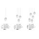 Pendule, Lustre suspendate - Pendul decorativ design modern ICE