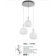 Pendule, Lustre suspendate - Lustra cu 3 pendule design modern Odell alba