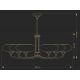 Candelabre, Lustre - Candelabru 6 brate design clasic realizata manual Decor