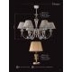 Candelabre, Lustre - Candelabru 8 brate design clasic realizat manual Dorato