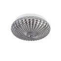 Plafoniera baie moderna 30cm IP44 Clam sticla fumurie