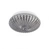 Plafoniera baie moderna 30cm IP44 Clam sticla fumurie