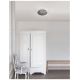 Iluminat pentru baie - Plafoniera baie moderna 30cm IP44 Clam sticla fumurie