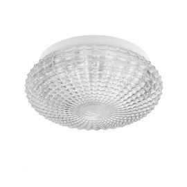 Iluminat pentru baie - Plafoniera baie moderna 30cm IP44 Clam sticla clara