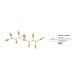 Lustre aplicate - Lustra aplicata design modern CALISTO 8L