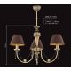 Candelabre, Lustre - Candelabru 3 brate design clasic realizat manual Dorato