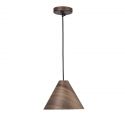 Lustra / Pendul modern design lemn nuc inchis WERA