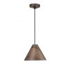 Lustra / Pendul modern design lemn nuc inchis WERA