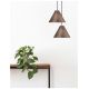 Pendule, Lustre suspendate - Lustra / Pendul modern design lemn nuc inchis WERA