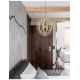 Pendule, Lustre suspendate - Lustra moderna decorativa design lemn natural Asco