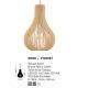 Pendule, Lustre suspendate - Lustra moderna decorativa design lemn natural Soho