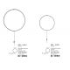 Aplice, corpuri de iluminat pentru pereti - Aplica perete LED design modern decorativ Ring 45cm