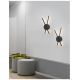 Aplice, corpuri de iluminat pentru pereti - Aplica perete LED design modern decorativ Reslin neagra
