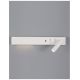 Aplice, corpuri de iluminat pentru pereti - Aplica ambientala cu reader LED directionabil si USB Charger Vida alba