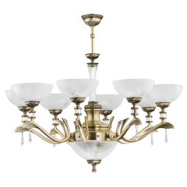 Candelabre, Lustre - Candelabru 8 brate design clasic realizat manual Farini